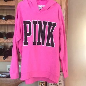 Victoria's Secret pink hooded sweatshirt